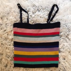 Striped Fashion Nova Crop Top